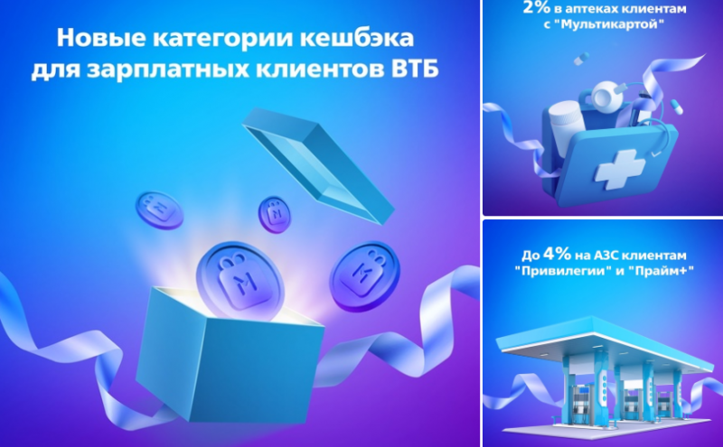 ВТБ расширил программу начисления кэшбэка по картам ВТБ расширил программу начисления кэшбэка по картам