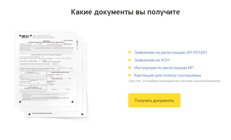 Какие документы получит предприниматель