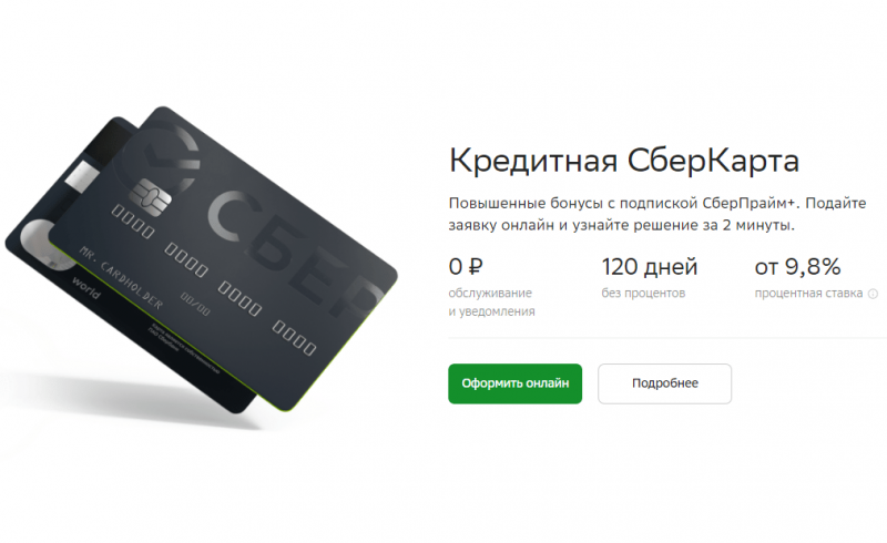 Кредитная СберКарта Сбербанка Кредитная СберКарта Сбербанка