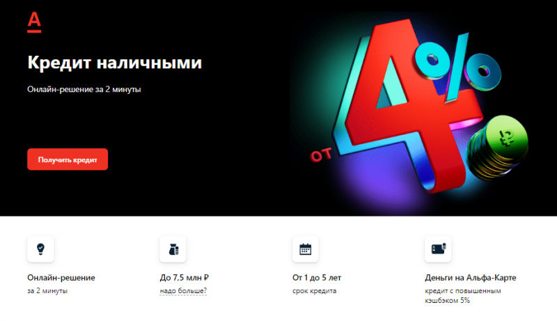 Кредит Альфа-Банка 45 дней без процентов Кредит Альфа-Банка 45 дней без процентов