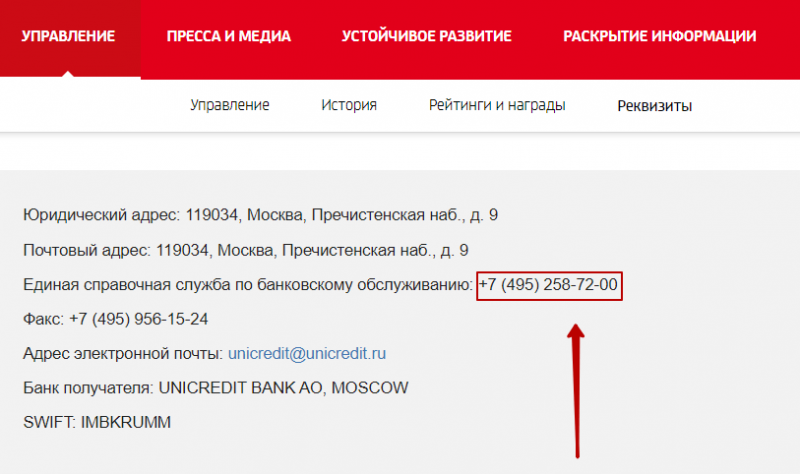 Служба поддержки клиентов банка ЮниКредит Банка Служба поддержки клиентов банка ЮниКредит Банка