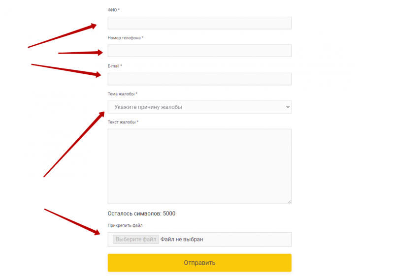 Как оставить жалобу или обращение на сайте До Зарплаты