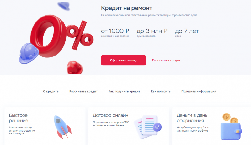 Кредит на ремонт Хоум Банка Кредит на ремонт Хоум Банка