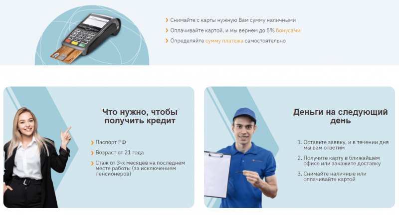 Условия по кредиту наличными в БыстроБанке