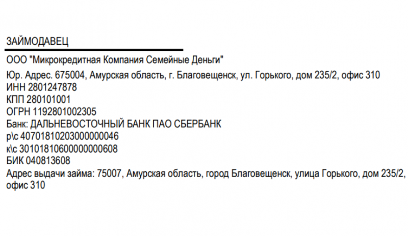 Погашение займа банковским переводом в Займ Мобайл