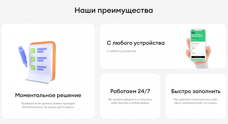 Условия займов в компании Банкомато Условия займов в компании Банкомато