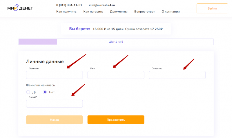 Регистрация личного кабинета Мир Денег Регистрация личного кабинета Мир Денег