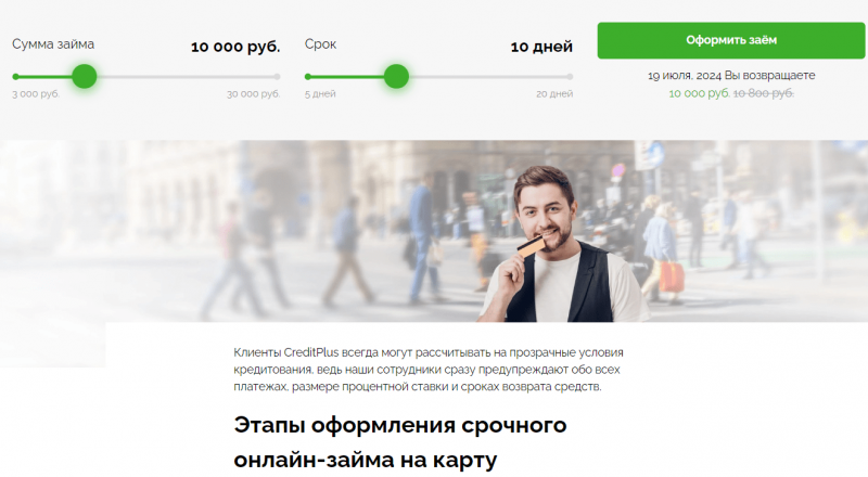 Повторный займ в Кредит Плюс Повторный займ в Кредит Плюс
