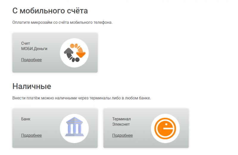 Оплата долга в МФО Честное слово