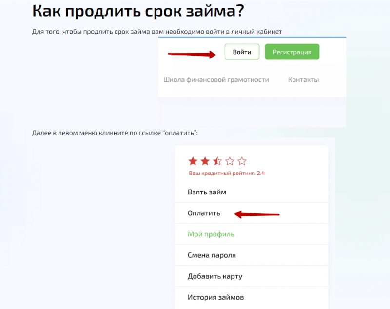 Продление займов в Деньги Мигом Продление займов в Деньги Мигом