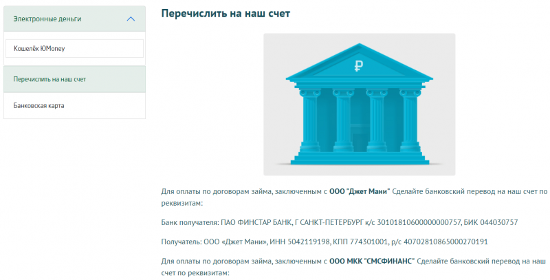 Оплата банковским переводом в Вивус Оплата банковским переводом в Вивус