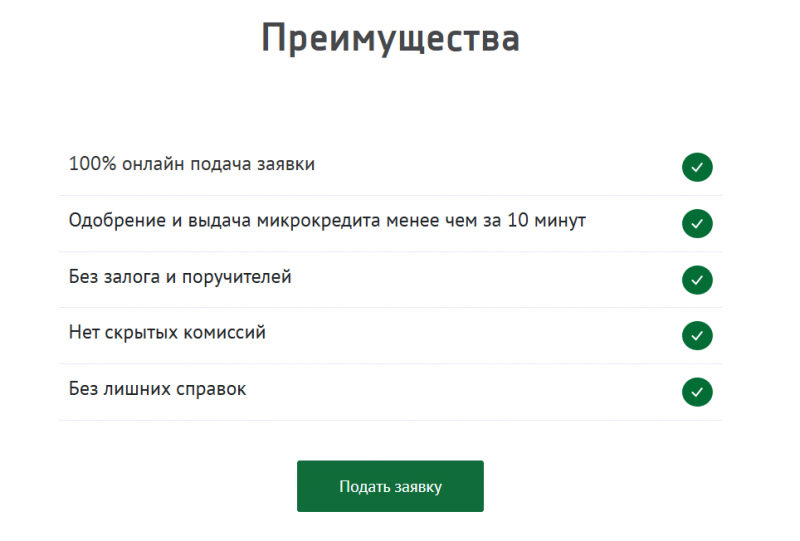 Преимущества микрофинансовой организации Вивус