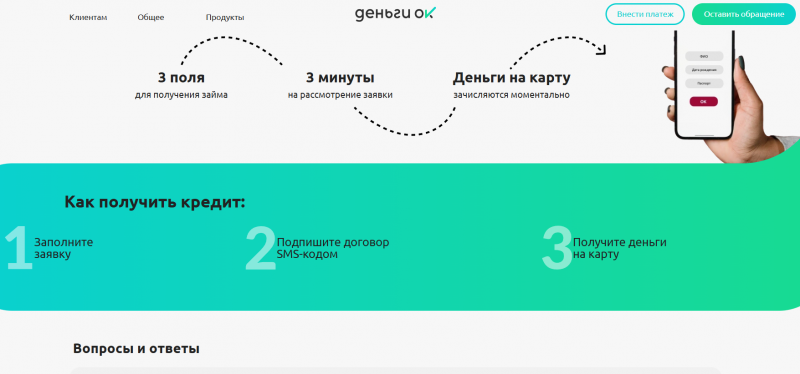 Как работает сайт МФО Деньги ОК Как работает сайт МФО Деньги ОК
