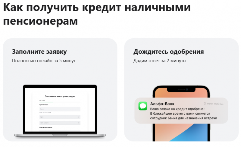 Как получить кредит пенсионерам в Альфа-Банке Как получить кредит пенсионерам в Альфа-Банке
