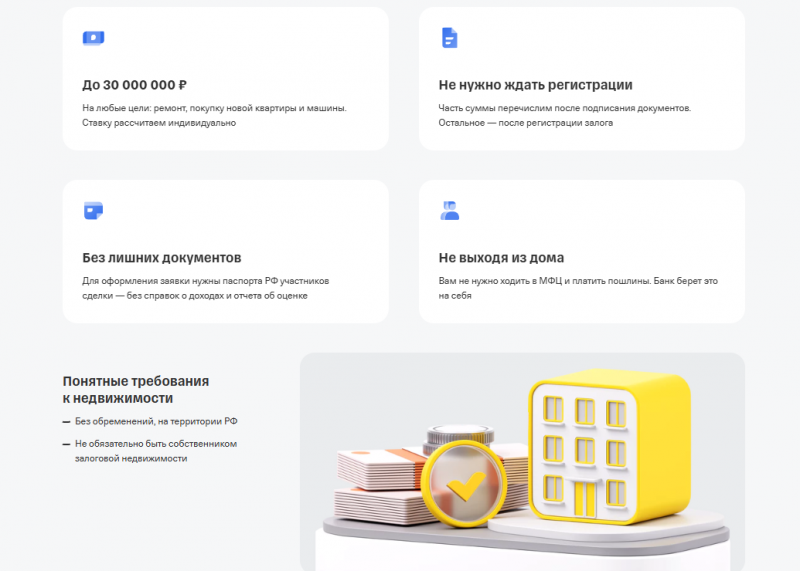 Требования к залоговой недвижимости в Т-Банке