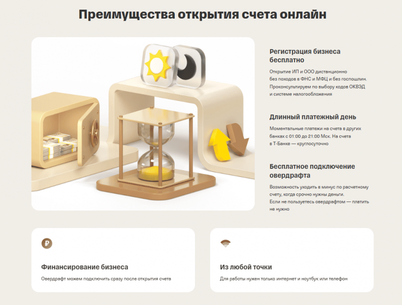 Преимущества РКО для ИП и ООО в Т-Банке
