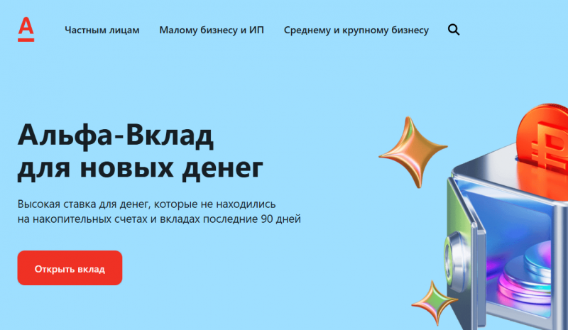 Условия по депозиту Альфа-Вклад