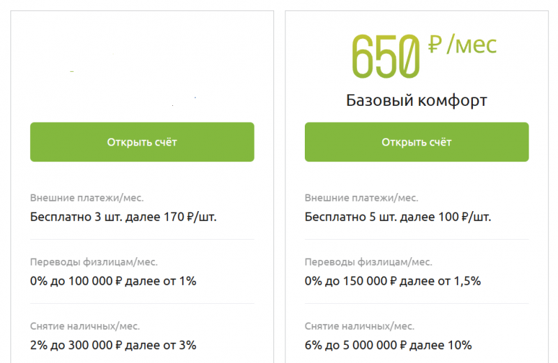 Тариф Базовый комфорт в Россельхозбанке для ИП и ООО Тариф Базовый комфорт в Россельхозбанке для ИП и ООО