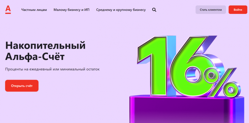 Условия по депозиту Альфа-Счет Условия по депозиту Альфа-Счет