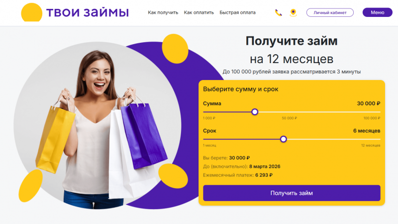 Условия займов в МКК Твои займы Условия займов в МКК Твои займы