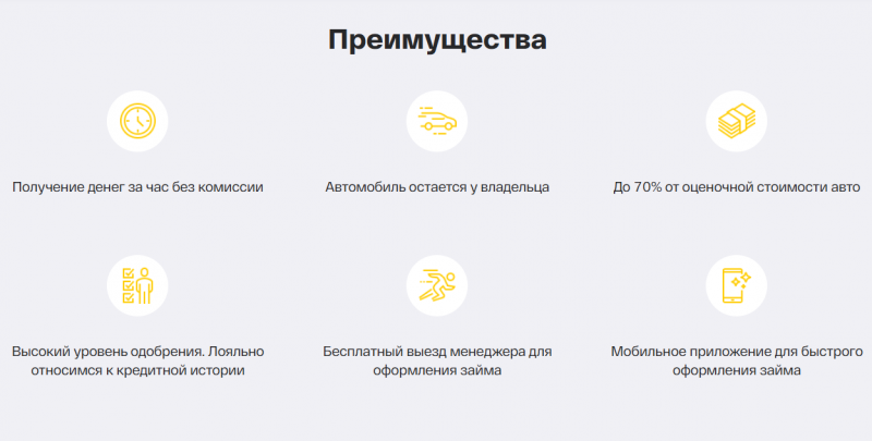 Преимущества займов под залог ПТС в CarMoney Преимущества займов под залог ПТС в CarMoney