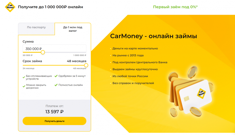 Условия займа под ПТС в CarMoney Условия займа под ПТС в CarMoney