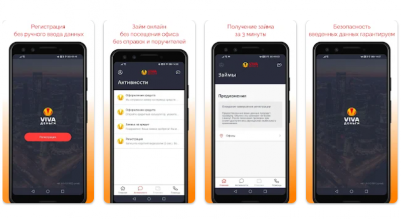 Мобильное приложение VIVA Деньги Мобильное приложение VIVA Деньги