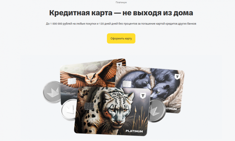 Кредитная карта Т-Банк Платинум Кредитная карта Т-Банк Платинум