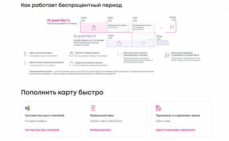 Преимущества кредитки с льготным периодом 115 дней Преимущества кредитки с льготным периодом 115 дней