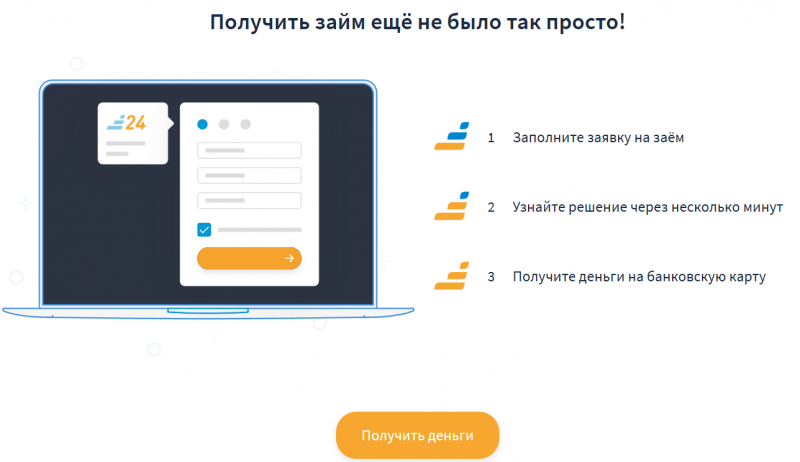 Как оформить заявку на получение займа в Кредито 24