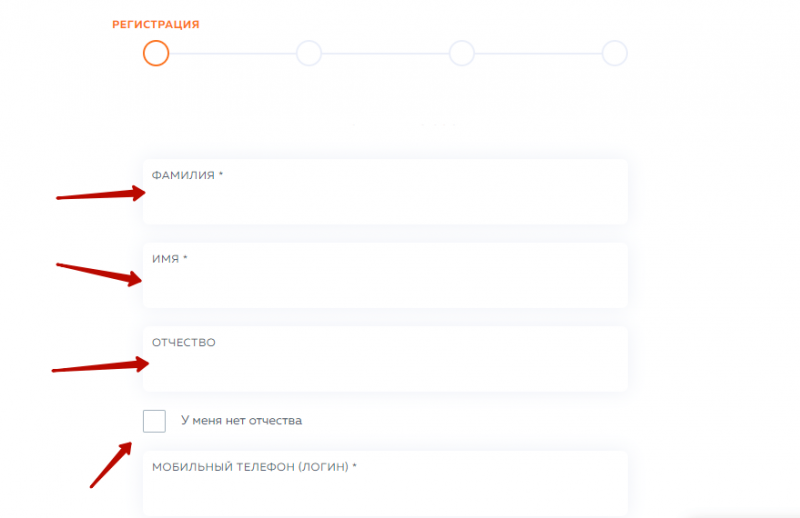 Регистрация личного кабинета Свои люди