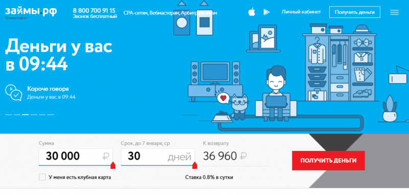 Повторный займ в Займы РФ