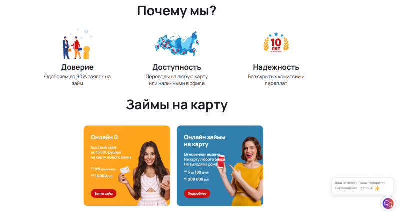 Преимущества микрофинансовой организации Деньга