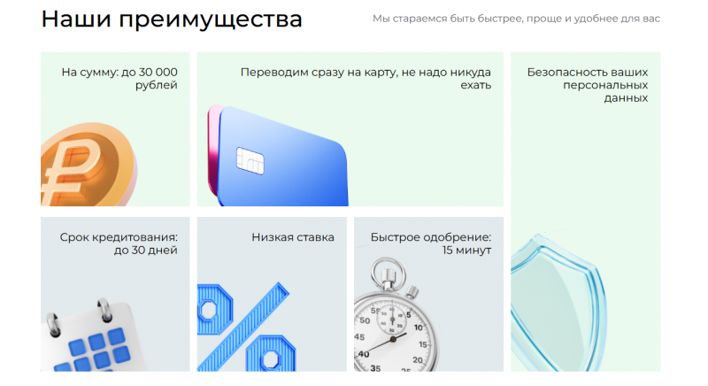 Преймущества займов в ЭкоЗайм
