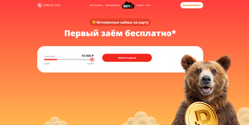 Условия займов в МФО ФинСкай