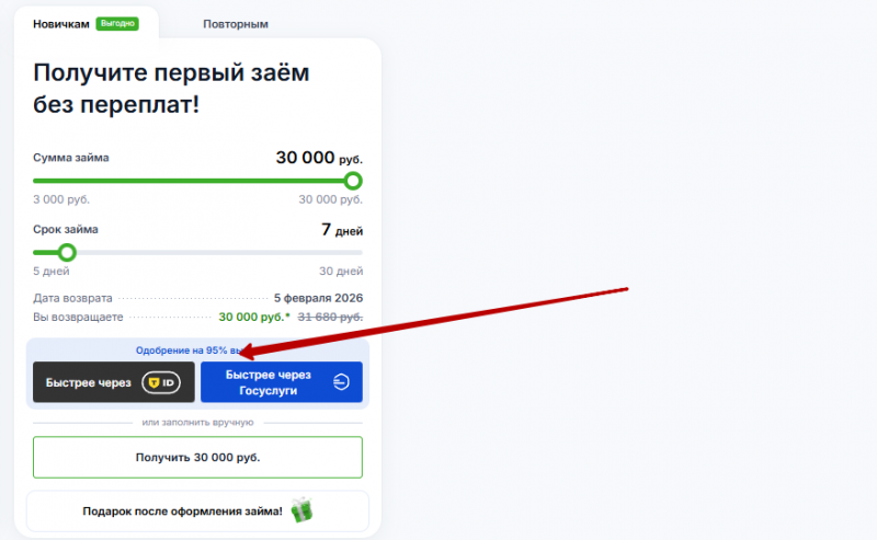Авторизация через портал Госуслуги